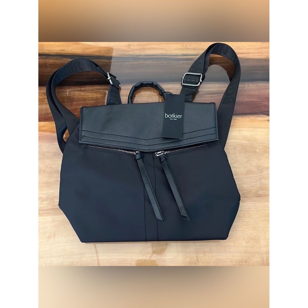 Botkier canvas MINI backpack NWT black with black hardware